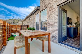 Private fenced-in patio*